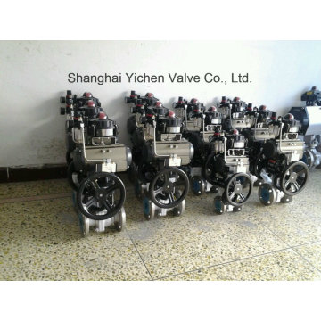 with Pneumatic Actuator + Limit Switch Box Ball Valve (Q641F)